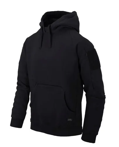 Helikon-Tex Urban Tactical Hoodie Lite Kangaroo, Schwarz, Small - Robuster Hoodie aus elastischem Baumwollmischgewebe, ideal für den Alltag. Mit verstellbarer Kapuze, elastischen Ärmelbündchen und praktischen Taschen für einen modernen Look.