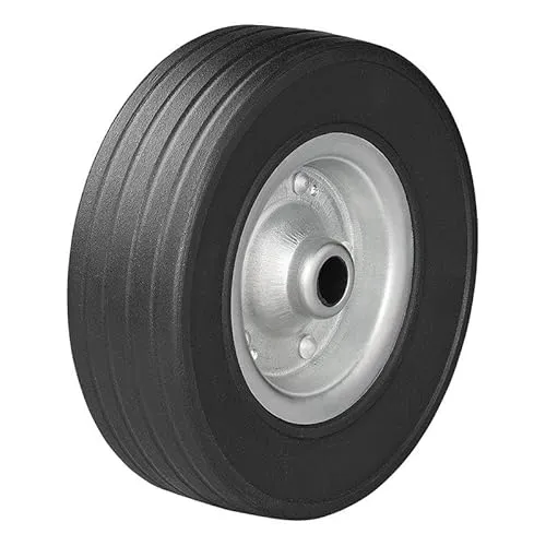 APT Ersatzrad für Stützrad mit Metall-Felge und Vollgummi-Reifen 300 kg