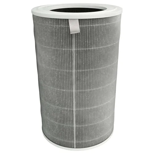 vhbw Aktivkohlefilter kompatibel mit Xiaomi Smart Air Purifier 4 Pro Luftreiniger - H12 Luftfilter Grau Weiß