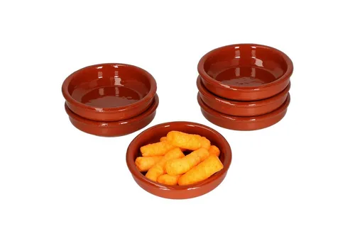 MamboCat Tapas-Schale 6er Set Cazuela Ton-Schale Bruno Ø 10,2cm Größe XS, Ton