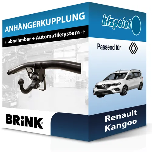 Produktbild Abnehmbare Brink Anhängerkupplung für Renault Kangoo (2013-2021)