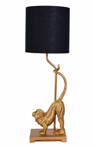 Nachttischlampe Monkey Tischleuchte Affe Lampe Affenfigur Leuchte Tischlampe neu