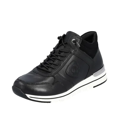 Remonte Sportliche Schnürschuhe Damen 31363032323836 Schwarz 38 EU - Wanderschuhe für Damen, aus robustem Leder mit optimaler Passform durch Schnürung, ideal für Komfort und Schutz bei Outdoor-Aktivitäten.