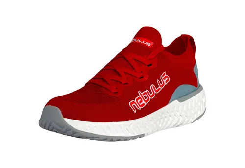 Nebulus UNIQUE P5794 - Damen Sneaker in Rot-Grau, Größe 41 - Modische Damen Sneaker in rot-grau, Größe 41. Ideal für den Alltag, mit bequemer Phylon-Sohle für hohen Tragekomfort.