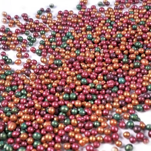 Streuselheld Glitzer Schokoperlen 40g Streusel zum Dekorieren und Verzieren von Gebäck aller Art wie Torten Kuchen Keksen Zuckerstreusel