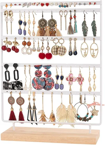 Schmuckständer Ohrringständer 100 Löcher Ohrringhalter, 5 Tier Metal Ohrring ...