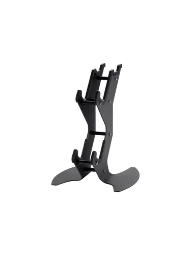 Deltaco Dual Controller and Headset Stand in metal black