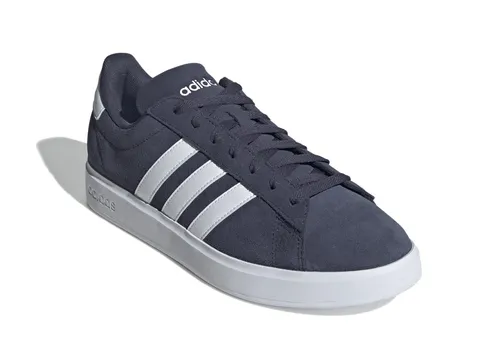 adidas Sneaker Grand Court 2.0 dunkelblau/weiß Herren - Freizeitschuhe mit Cloudfoam-Zwischensohle für ultimativen Komfort. Hergestellt aus mindestens 20% recycelten Materialien – nachhaltig und stylish!