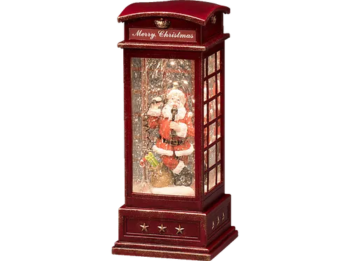 Konstsmide 4363-550 Telefonzelle mit Weihnachtsmann