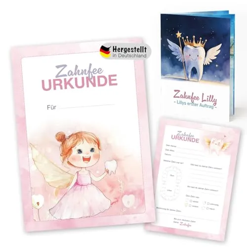 Zahnfee Urkunde (Zahnfee Rosa) von SWEET LITTLE Cottage