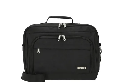 d & n Bags & More Flugumhänger 38cm #DN-6315 (schwarz) - Bordgepäck, auf Trolley steckbar und ideal für Reisen, bietet Platz für Tablet-PCs in einem kompakten Design.