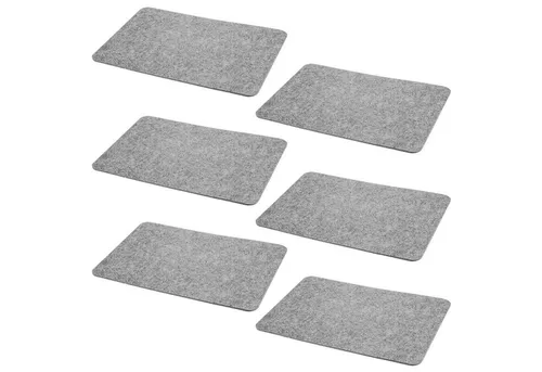 HAC24 Platzset Filz Platzmatte Tischsets Untersetzer Tischmatten Filzuntersetzer, (Set, 6-St), 44 x 30 cm, Rechteckig