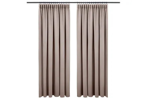 Blumtal Verdunkelungsvorhang Verdunkelungsvorhang 2er-Set Thermovorhang Wärme- & Kälteisolierend, OEKO TEX Zertifiziert mit Kräuselband