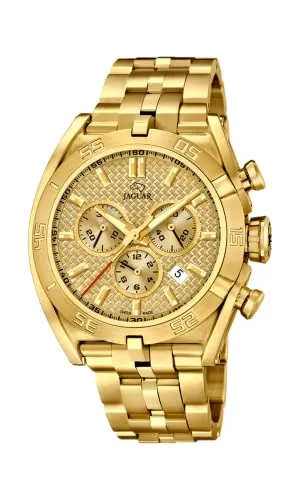 JAGUAR analog J853/2 - Elegante Herrenarmbanduhr - Armbanduhren für Herren mit 15 mm Kalender für Tag und Datum, verstellbarem Gurt und stilvollem Design für jeden Anlass.