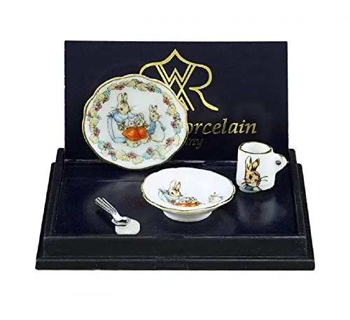 Melody Jane Puppenhaus Peter Hase Kinderzimmer Dinner Set Reutter Porzellan Zubehör 1:12