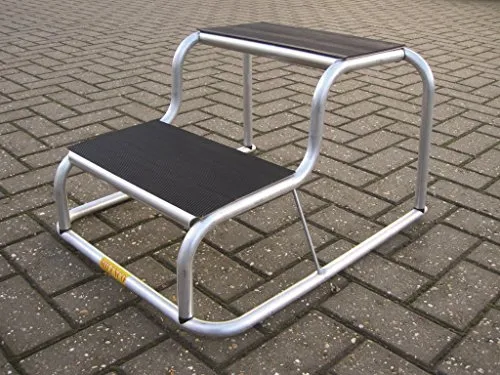 Milenco Aluminium Wohnmobiltrittstufen, schwarz in schwarz von Milenco