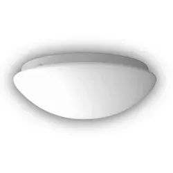 Niermann E14 Nurglasleuchte Opal matt, 20cm, Made in EU - Deckenlampe mit elegantem, opal mattem Design, ideal für eine sanfte Beleuchtung in jedem Raum.