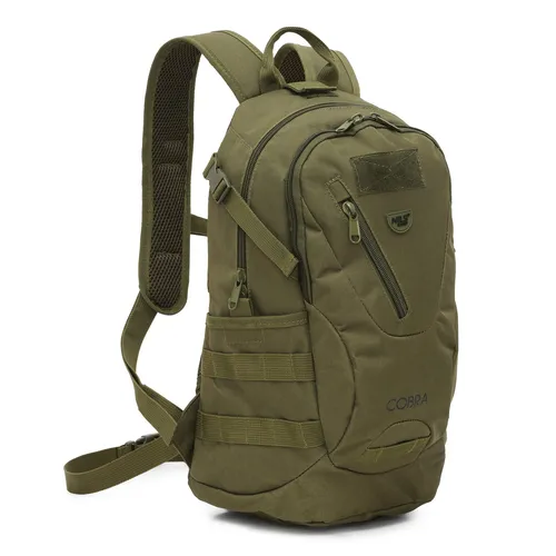 NC3905 PLECAK TAKTYCZNY COBRA ZIELONY 25L NILS CAMP - Rucksack in grün, 25L Volumen, ideal für Outdoor-Aktivitäten und taktische Einsätze.