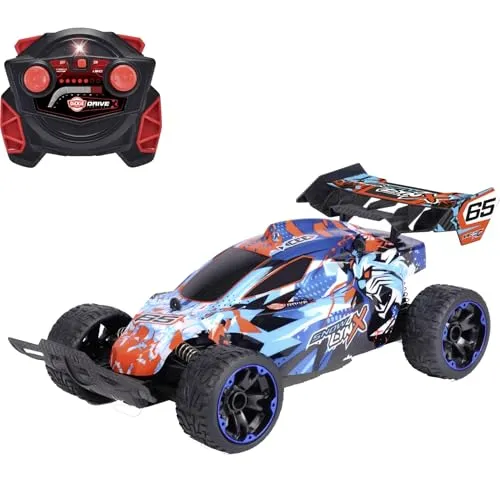 Dickie Toys Snow Lynx 1:16 RC Einsteiger Modellauto - RC-Modelle mit 2-Kanal FS und 2,4 GHz für störungsfreies Fahren, ideal für Einsteiger, Geschwindigkeit bis 10 km/h und federndes Fahrverhalten.