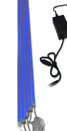 Produktbild LED Leuchte Kunststoff Schiene-SW. 5x50cm für Akustik Paneelen Blau #3859