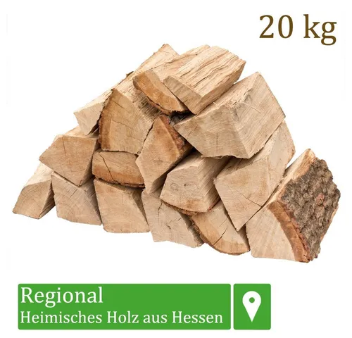 Flameup Kaminholz Brennholz Kaminholz Holz Eiche 5-500kg Ofen Kamin Kaminofen Grill 25cm, 20 kg