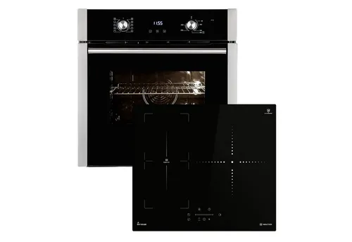 Autarkes Herdset 60cm: Einbaubackofen EB8010ED & Induktionskochfeld IND5903SP - Herdsets mit besten Energieeffizienzklasse A, PowerAir Heißluft für perfekte Garergebnisse und blitzschnellem Induktionskochen – ideal für moderne Küchen.