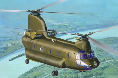 REVELL - Model Set CH-47D Chinook Modell zum Bauen und Bemalen - 1/144 - REV6...