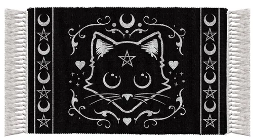 Figuren Shop GmbH Teppich Teppich Katze von Figuren Shop