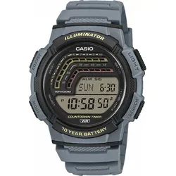 Casio Herren Uhr Timeless-Collection WS-1800-2AVEF Blau - Sportliche Armbanduhr mit digitalem Display, 10-Jahres-Batterie und 100m Wasserdichtigkeit. Ideal für den aktiven Alltag und zuverlässige Zeitmessung.