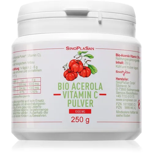 Bio Acerola Vitamin C 1000 Mg Pulver - Arzneimittel mit hochdosiertem Vitamin C aus Bio-Acerola für ein starkes Immunsystem und antioxidativen Schutz.