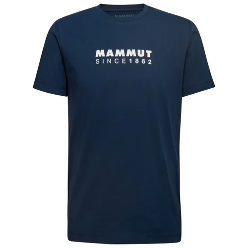 MAMMUT Mammut Core T-Shirt Men Logo - Hr., marine 5118 (L) - Herren-Shirt in marineblau, ideal für den Alltag und aus hochwertiger Baumwolle für besten Tragekomfort.