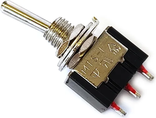 Mini Kippschalter 3 Polig 2 UM Ein-Aus-Ein 250V 3A Miniatur Schalter Micro Chrom