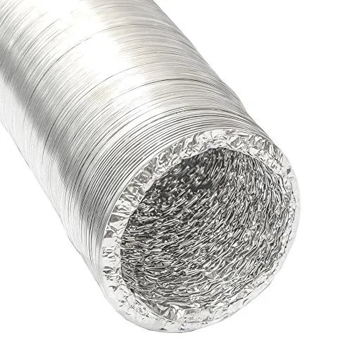 eyepower Aluflexrohr 10m - Flexibles Hitzebeständiges Luftrohr Ø150mm - Luftrohre & -schläuche, extrem flexibel und hitzebeständig von -30°C bis +250°C, ideal für vielseitige Anwendungen.