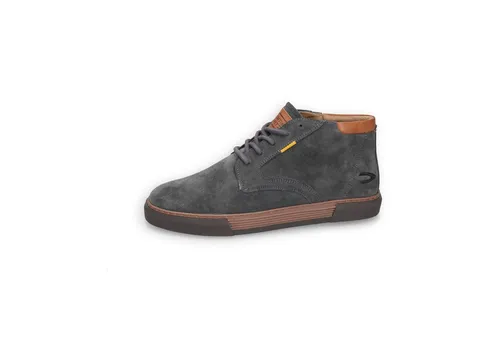 camel active Herren Blake Sneaker high aus Leder Grau - Wanderschuhe aus hochwertigem Glattleder mit atmungsaktiver Microfaser-Innensohle, ideal für jeden Outdoor-Abenteuer und komfortables Tragegefühl.