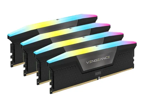 Corsair VENGEANCE RGB DDR5 RAM 64GB 6400MHz - Hochleistungs-Arbeitsspeicher für Gamer und Creator: Mit dynamischer RGB-Beleuchtung und Intel XMP 3.0 für individuelle Performance-Anpassungen.