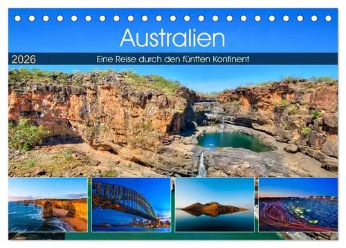 Martin Sandrock | Australien - Travel The Gravel (Tischkalender 2026 DIN A5...