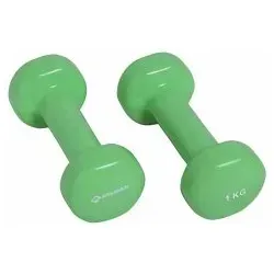 VINYL HANTEL Set, 2x 1,0kg (green), in 4C-Box, in beige von Schildköt Fitness