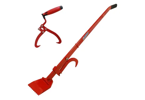 TRUTZHOLM Fällheber Handpackzange 130 cm - Wendehaken für einfaches Drehen von Baumstämmen - Fällheber und Handpackzange für kraft- und rückenschonendes Arbeiten. Ideal zum Drehen von Baumstämmen und zum Anheben von schweren Gegenständen.