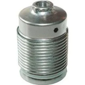 Fassung E27, Metall verzinkt, bis 150W belastbar