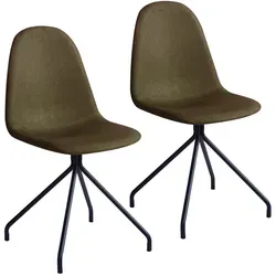 SVITA Polsterstuhl Set (2 St.), Olive in grün von SVITA
