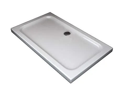 ABS Duschwanne rechteckig 70x140 h.5 cm, inklusive Ablaufgarnitur