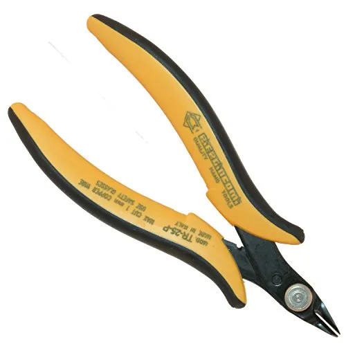 Piergiacomi Glattschnitt Kopf weichen Drahtschneider Sehr scharfe Schneidkanten Max Kupferdraht 18 AWG mittel, Stahlwandstärke, 2,5 mm, Durchmesser 1,02 mm, 1 Stück, TR25P