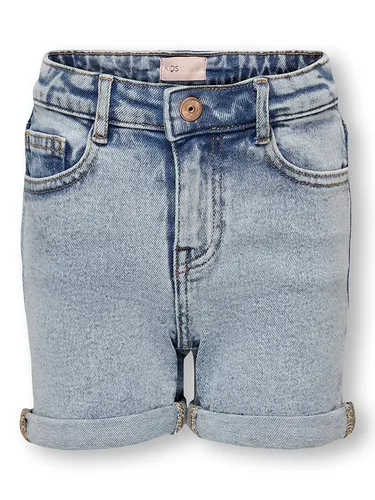KIDS ONLY KOGPHINE Shorts DNM AZG668 NOOS - Stylische Jeans-Shorts für Mädchen, mittlere Taille und normaler Schnitt, perfekt für den Sommer mit praktischen Taschen für den Alltag.