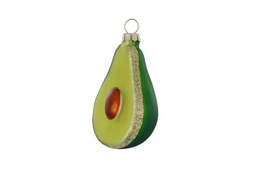 MAGIC by Inge Christbaumschmuck, Christbaumschmuck Avocado Figur 7,5cm Glas Grün
