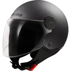 LS2 OF558 Sphere Lux II Solid Jethelm - Matt-Grau - XL - Stylischer Motorradhelm mit HPTT-Schale, kratzfestem Visier und hypoallergenem Innenfutter für optimalen Komfort und Sicherheit.