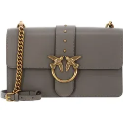 PINKO Umhängetasche Classic ST. CL. aus echtem Rindsleder - Elegante Umhängetasche aus 100% echtem Rindsleder in Grau, mit abnehmbarem und verstellbarem Schulterriemen. Ideal für stilbewusste Frauen, die Wert auf Qualität und Design legen.