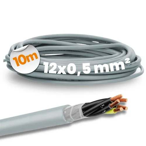 LAPP ÖLFLEX CLASSIC FD 810 Steuerleitung 12x0,5 mm² - Küchenkleingeräte-Zubehör, hochflexible Schleppkettenleitung mit robuster PVC-Beschichtung für langlebige Anwendungen in beweglichen Maschinenteilen.