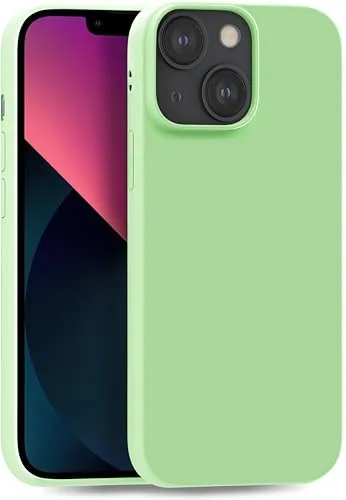 MyGadget Hülle kompatibel mit iPhone 13 Mini - robuste Handyhülle TPU Case Slim Silikonhülle - Back Cover Kratzfest Schutzhülle matt Grün
