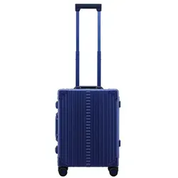 ALEON Handgepäck-Trolley Traveler, Aluminium mit 4 Rollen - Reisekoffer & Trolleys, robuster Aluminium-Trolley mit 4 Rollen und Schloss, ideal für sicheres und bequemes Reisen.