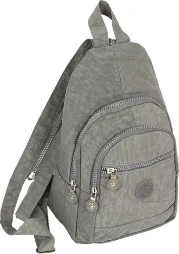 Bag Street Nylon Cityrucksack grau